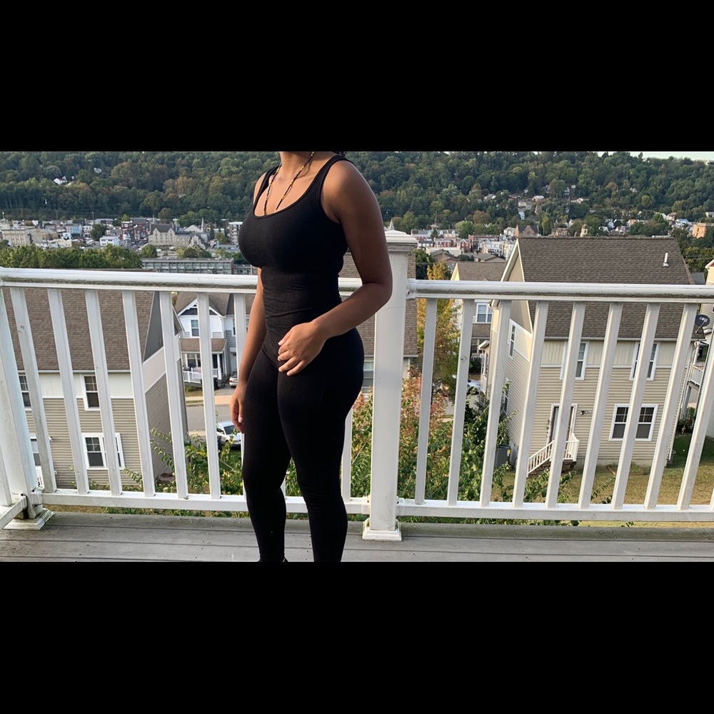 fitted tank jumpsuit